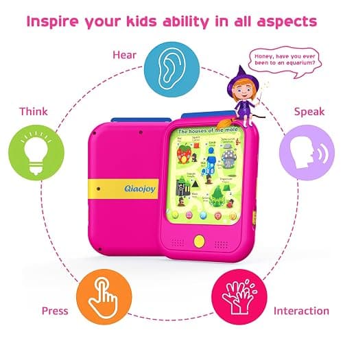 Kids Learning Tablet Educational Learning Pad for Toddlers 2-5 to Learn Alphabets, Numbers, Foods, Time, Music, Vehicles, Tablet Toy for Toddlers Ages 2 3 4 5 6 Years Old thumbnail 6