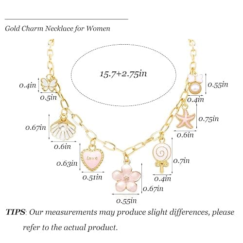 YANCHUN Gold Charm Necklace Beach Jewelry for Women Trendy Summer Shell Pearl Coin Paperclip Chain Necklaces Western Jewelry Cowgirl Outfits Accessories Boho Summer Outfits for Women 2025 thumbnail 7