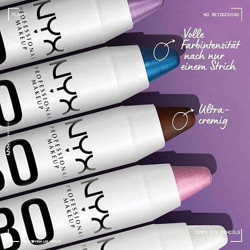 Jumbo Eye Pencil, strahlender Eyeliner, auch als Lidschatten, Base oder Highlighter geeignet, ohne Zerren oder Verblassen, Cremelidschatten in Weiß, 2er-Set, Milk 604A, 2x 5 g thumbnail 3