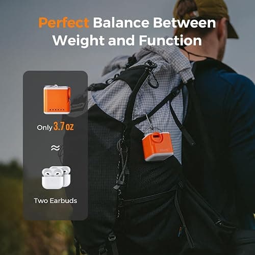 Portable Air Pump for Inflatables, 2400mAh Ultra Powerful Mini Air Mattress Pump with Camping Light, 4.5kPa Electric Air Pump Camping Gear for Pool Float, Air Mattress,Vacuum Storage Bags thumbnail 3