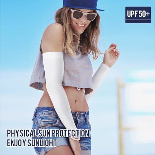 GOUNOD Sun Protection Cooling Compression Arm Sleeves For Men - Gardening Outdoors Sports Workouts volleyball arm sleeves thumbnail 3
