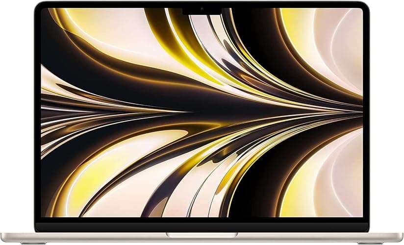Apple 2022 MacBook Air Laptop with M2 chip (13.6-inch, 8GB RAM, 256GB SSD Storage) Starlight (Renewed) - Image 1