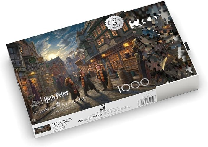 Buffalo Games Ceaco - Silver Select - Thomas Kinkade - Harry Potter Diagon Alley - 1000 Piece Jigsaw Puzzle for Adults -Challenging Puzzle Perfect for Game Nights - Size is 26.75 x 19.75 thumbnail 5