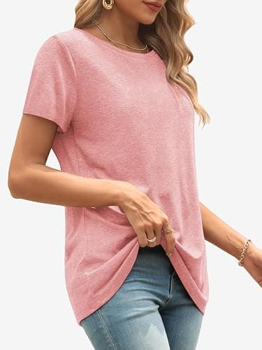 ATHMILE Womens T Shirt Summer Tops Short Sleeve Fashion School Teachers Clothes 2025 Spring Beach Vacation Trendy thumbnail 3