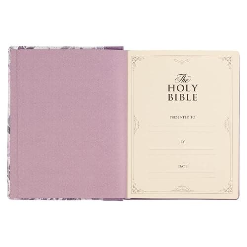 KJV Holy Bible, Note-taking Bible, Faux Leather Hardcover - King James Version, Purple Floral Printed (KJV Note-taking Editions) thumbnail 14