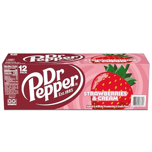 Dr Pepper Strawberries and Cream Soda, 12 fl oz cans, 12 Pack thumbnail 11