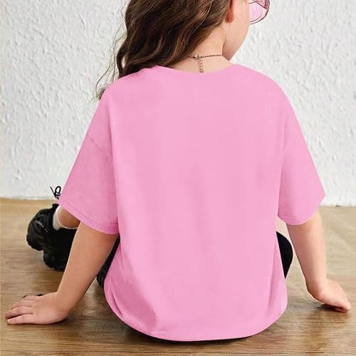 Cayxatiu Cute Graphic Shirts for Girls Pink Bow Shirt for Kids Coquette Preppy Clothes Aesthetic Summer Tees Tops for Tweens thumbnail 7