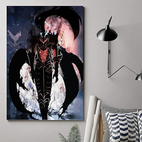 Solo Leveling Igris Manga Fanart Posters Canvas Posters Decorative Room Aesthetic Bedroom Decor Wall Art Office Home Decor Festival Best Gift For Family Friends 12x18inch(30x45cm) Unframe-style thumbnail 6