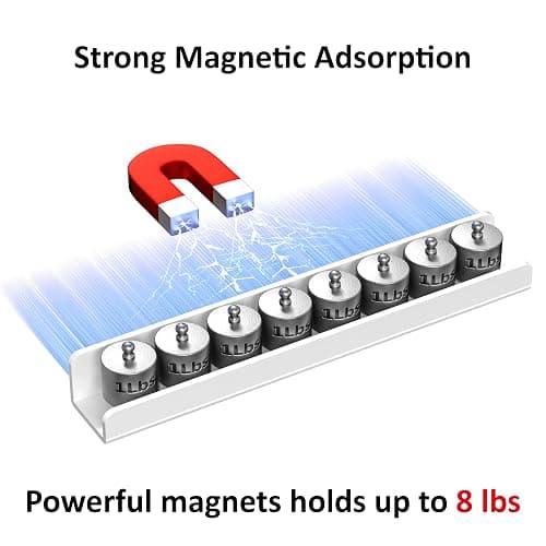 FUCDTEFC 2 Pcs Magnetic Book Shelf for Whiteboard, Strong Adsorption Reusable Metal Bookshelf Book Display Holder for Teacher Kids Classroom Refrigerator Office White | Metal, Reusable, Bookshelf, Book Display, Holder, for Teacher Kids, Classroom, Refrigerator, Office, White thumbnail 4
