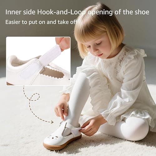 STQ KIDS Toddler Girl Mary Jane Dress Shoes Wide Ballet Flats for Girls Party School Shoe thumbnail 4