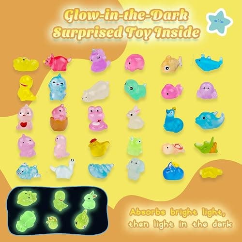Yekery Bath Bombs for Kids with Toy Inside, 30 PCS Natrual and Organic Bubble Bath Bombs with Glow-in-The-Dark Surprise Inside, Perfect Handmade Birthday, Party, for Boys and Girls. thumbnail 2