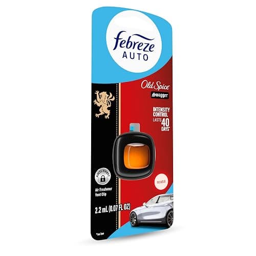 Febreze AUTO Air Freshener, Odor-Fighting Automotive Vent Clip, Old Spice Swagger Scent, 8 Count thumbnail 10