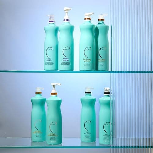 Malibu C Hard Water Wellness Shampoo and Conditioner Duo - Hydrating Hair Care for Shine & Manageability - Protects from Waterborne Elements That Cause Dry, Damaged Hair (33.8oz) thumbnail 7