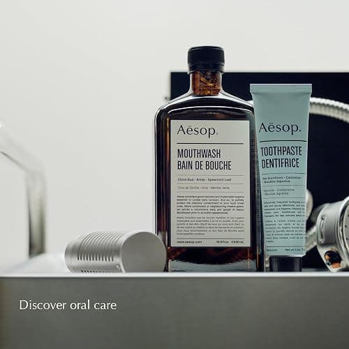 Aesop Mouthwash, Alcohol-Free, Freshen Breath, Oral Hygiene, 16.9oz | Maintain impeccable oral hygiene and feel refreshed with Clove Bud, Anise and Spearmint Leaf. thumbnail 6