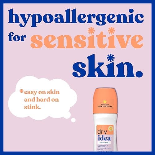 Dry Idea Unscented Roll On Deodorant & Antiperspirant for Women - Hypoallergenic for Sensitive Skin, 2X Longer Sweat Protection*, 72Hr Odor Protection, Womens Deodorant, 3.25oz thumbnail 3