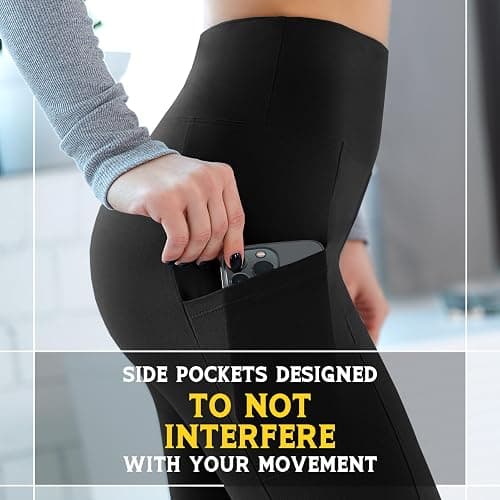 Walifrey Leggings with Pockets for Women, High Waisted Buttery Soft Womens Leggings for Gym Yoga Workout thumbnail 5