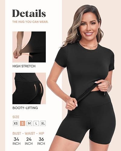 ZOOSIXX Two Piece Workout Sets for Women - Summer Outfits 2 Piece Short Gym Sets Casual Lounge Vacation Matching Clothing thumbnail 3