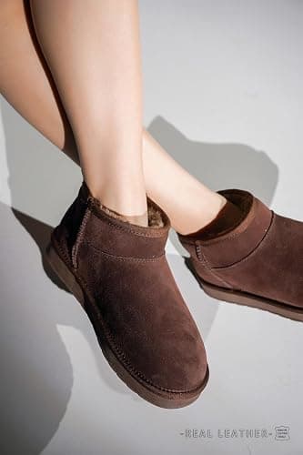 Project Cloud 100% Genuine Leather Ankle Boots for Women - Water Resistant with Memory Foam Insole Winter Boots for Women - Trending Shoes & Comfortable Women's Ankle Boots (Hippy) thumbnail 2
