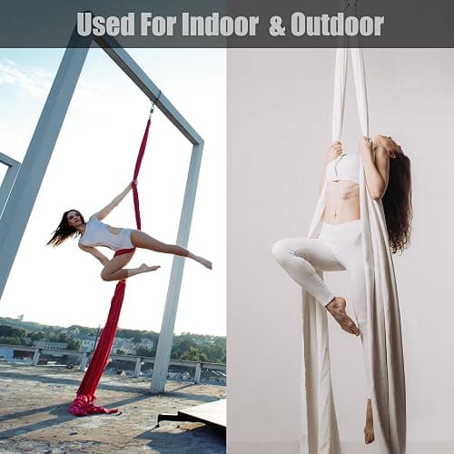 ZYOSJK Aerial Silks 11 Yards Aerial Silks For Home Aerial Yoga Swing Aerial Yoga Hammock Swing Aerial Silk For Gymnastics thumbnail 2