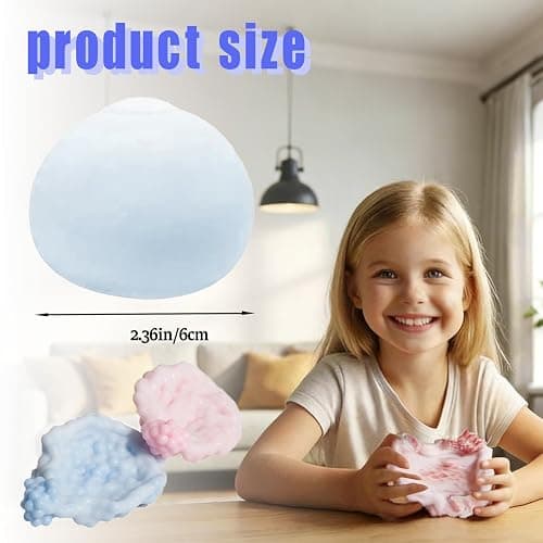 Crunchy Squishy Stress Ball & Crunchy Stress Ball, ASMR Toy for Kids Adults | Crunchy Squishy Stress Ball ASMR Smoothie Squeeze Toy Soft Fidget Ball For Quick Anxiety Relief Kids & Adults Party Favors thumbnail 6