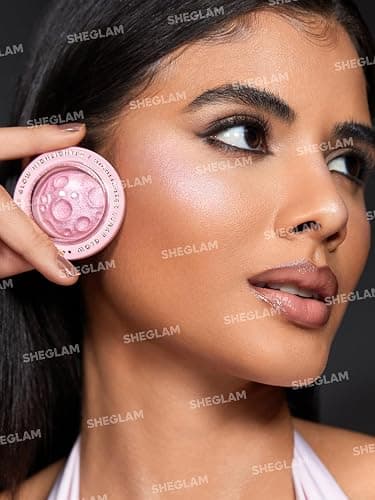 SHEGLAM Lunar Glow Highlighter Face Highlighter Multichrome Glitter Shimmer Highlighter Makeup Eye Face Body Highlighter Illuminator, Silky Creamy Eyeshadow-Heart Galaxy thumbnail 3