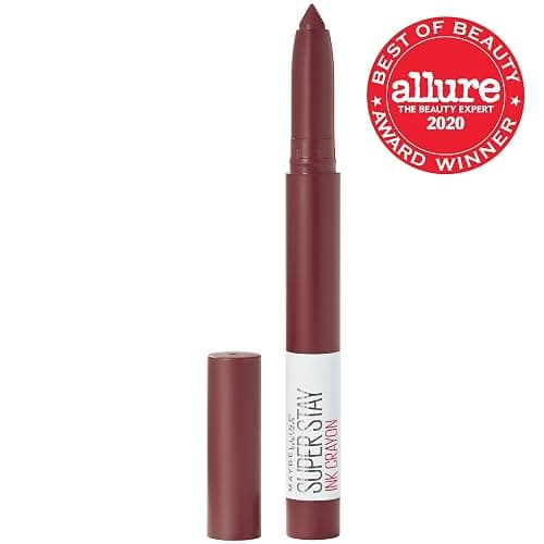 Maybelline Super Stay Ink Crayon Lipstick Makeup, Precision Tip Matte Lip Crayon with Built-in Sharpener, Longwear Up To 8Hrs, Live On The Edge, Purple Brown, 1 Count thumbnail 2