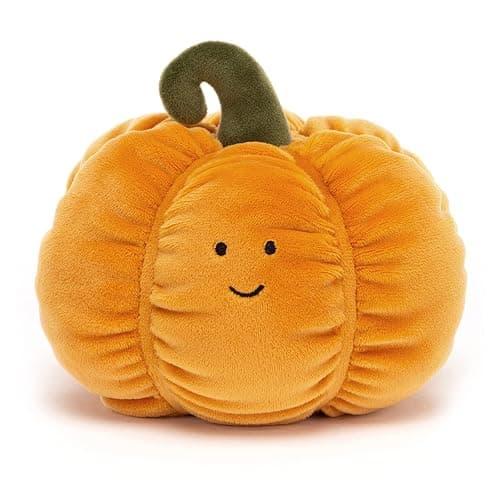 Jellycat Vivacious Vegetable Pumpkin Stuffed Plush, 6" - Fruit Plush Toy - Classic Children's Gift - Halloween Plush thumbnail 6