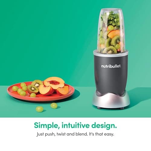 nutribullet Personal Blender, Shakes, Smoothies, Food Prep, and Frozen Blending, 24 Ounces, 600 Watt, Gray, NBR-0601WM thumbnail 6