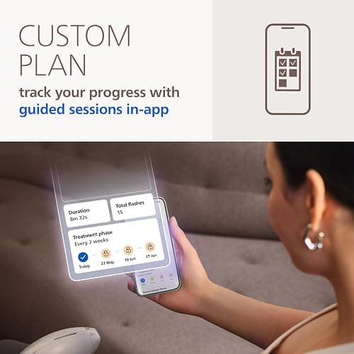 Philips Lumea 9000 Series IPL Hair Removal Device Permanent Laser Hair Reduction for Women & Men, Easy and Comfortable Use at Home, SenseIQ, 4 Attachments for Body, Face, Bikini & Underarms, BRI984/03 thumbnail 8
