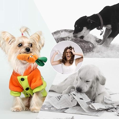 Nocciola Dog Squeaky Toys, Plush Small Dog Toys for Dogs, Stuffed with Squeakers,12 pcs Puppy Toys with a Carrying Bag for Small Medium Size thumbnail 5