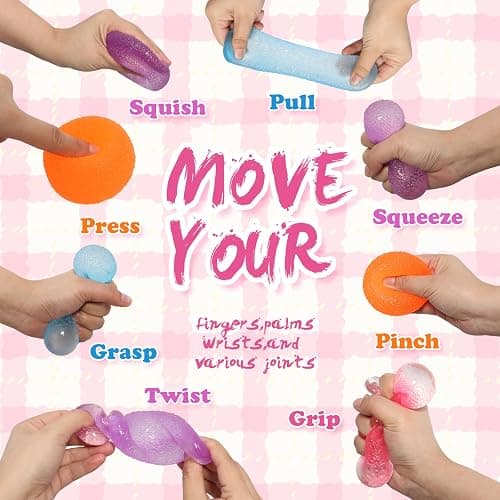 3pcs Squishy Textured Candy Stress Balls - Sensory Toys for Kids with Unique Needs - Great for Classrooms, Home, and Playtime thumbnail 4