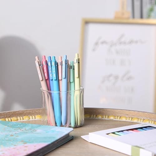 Mr. Pen- Retractable Gel Pens, 12 Pack, Pastel Color Ink, Fine Point 0.7 mm | Fast Dry, Smooth Writing, Cute Gel Ink Pens for Drawing, Writing Planner and School Supplies thumbnail 7