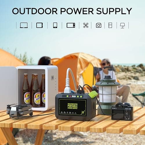 MARBERO Portable Power Station 88Wh Camping Lithium Battery Solar Generator Fast Charging with AC Outlet 120W Peak Power Bank(Solar Panel Optional) for Home Backup Outdoor Emergency RV Van Hunting thumbnail 5