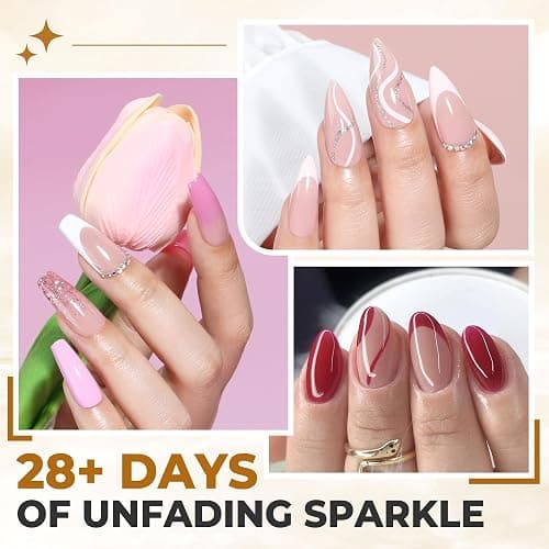 UNA GELLA No Wipe 2PCS Gel Top Coat Base Coat Set, Highly Glossy Top Coat Gel Nail Polish Strengthen and Acid-Free Clear Nail Base Soak Off, Key to Manicure for Her (U V Cure Need) thumbnail 3