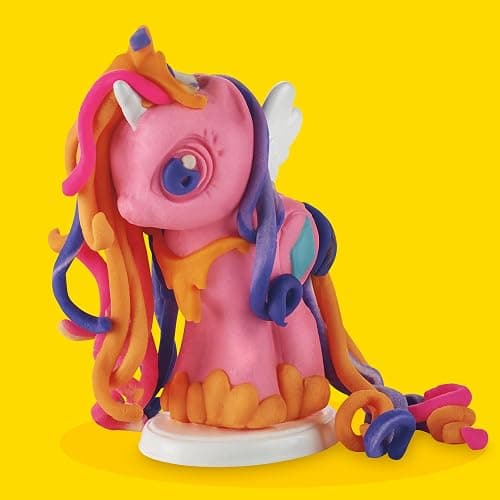 Play-Doh Make & Style Ponies Set, My Little Pony Toys and Figures, Kids Arts and Crafts Playset (Amazon Exclusive) thumbnail 7