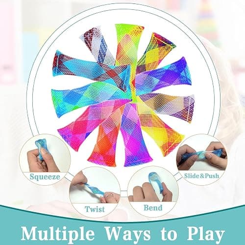 20 PCS Marble Fidget Toys, Marble Mesh Fidget Toy, Marble Mesh, Marble Fidget Anti Stress Toys, Soothing Toy Which Helps Improve Focus Stress and Anxiety (Random Color) thumbnail 5