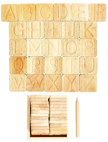 Wooden Alphabet Tracing Boards - Preschool Letter Formation - Montessori Alphabet Letters thumbnail 4