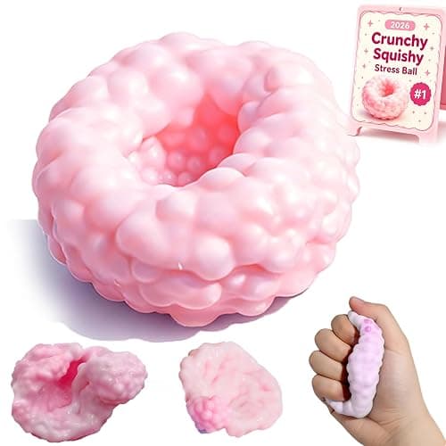 Crunchy Squishy Stress Ball & Crunchy Stress Ball, ASMR Toy for Kids Adults | Crunchy Squishy Stress Ball ASMR Smoothie Squeeze Toy Soft Fidget Ball For Quick Anxiety Relief Kids & Adults Party Favors - Image 1