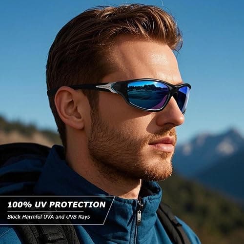 FAGUMA Sports Polarized Sunglasses For Men UV400 Protection | Cycling Driving Fishing thumbnail 2