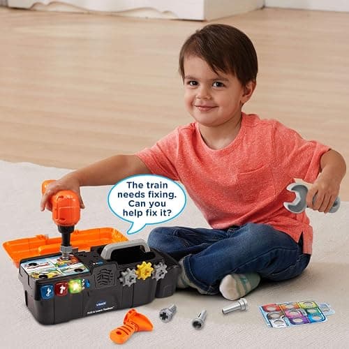 VTech Drill and Learn Toolbox , Orange thumbnail 8
