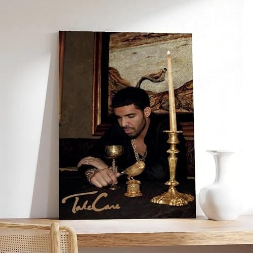 EUNHNXSK Take Care Drake Canvas Poster Wall Art Decor Print Picture Paintings for Living Room Bedroom Decoration Unframe：08x12inch(20x30cm) thumbnail 7