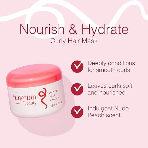 Function of Beauty Deep Conditioner Curly Hair Mask - Anti-Frizz, 1-Pack | Moisturizing Hair Care with Coconut Oil - Deeply Conditions - Curly Hair Products for Smooth Natural Curls & Bounce thumbnail 2