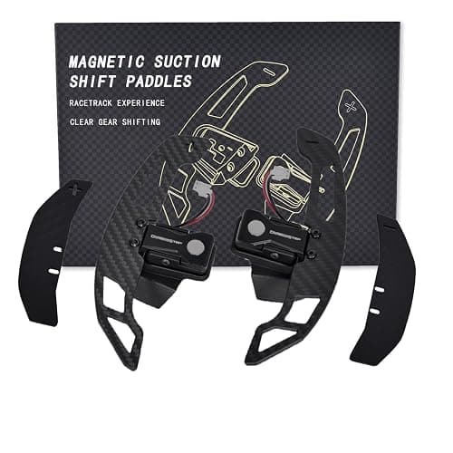 EASSAFEX Magnetic Steering Wheel Paddle Shifter for Volkswagen Golf 8 GTI/R 2021-2024, Carbon Fiber Paddle Extension Interior Decoration Accessories - Image 1