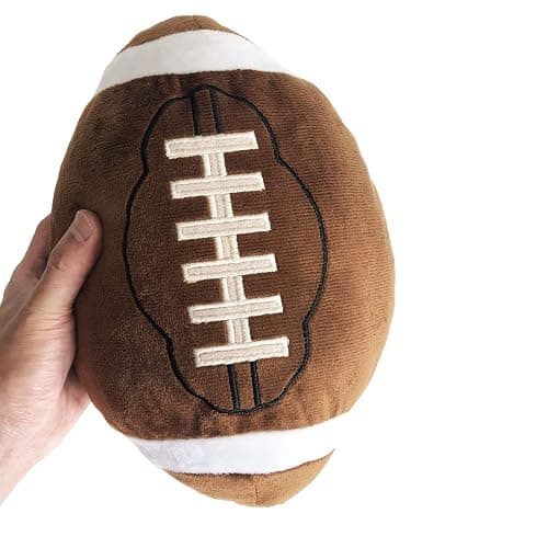 CHORONMO Football Plush Pillow Fluffy Durable Football Pillows Stuffed Football Throw Pillow Soft Sports Ball Interactive Football Creative Room Decor Birthday Party Gift for Kids 11 Inches thumbnail 5