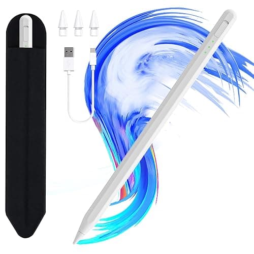 Stylus Pen for iPad11&10thGen,14Mins Faster Charge, with Pencil Holder,Palm Rejection, Tilt Sensitivity, for iPad Air11&13-inch(M3/M2), iPad Pro 11&13-inch (M4),iPad 6-11th,iPad Pro 11/12.9 inch - Image 1