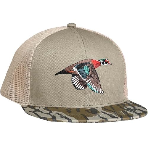 EDTREK Outdoorsman Pro Trucker Breathable Mesh Performance Cap - Flat Brim Snapback Hat thumbnail 3