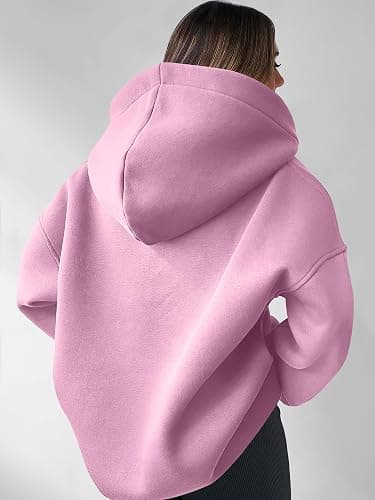 ANRABESS Womens Oversized Hoodies V Neck Sweatshirts Fleece Long Sleeve Pullover Y2K Clothes 2025 Fall Trendy Outfits thumbnail 6