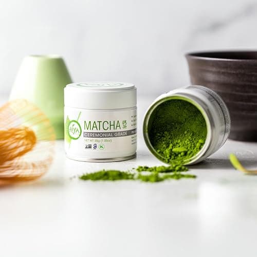 Aiya Authentic Japanese Premium First Harvest Ceremonial Grade Matcha Green Tea Powder - Vegan-Friendly, Zero Sugar, Gluten-Free - 30g Tin thumbnail 3