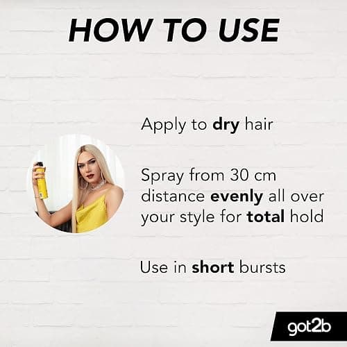 got2b Glued Blasting Freeze Hairspray 300 ml, Glued Hairspray for up to 72h Ultra Strong Hold, Hairspray got2b, For Extreme Hairstyles, Vegan Formula thumbnail 3
