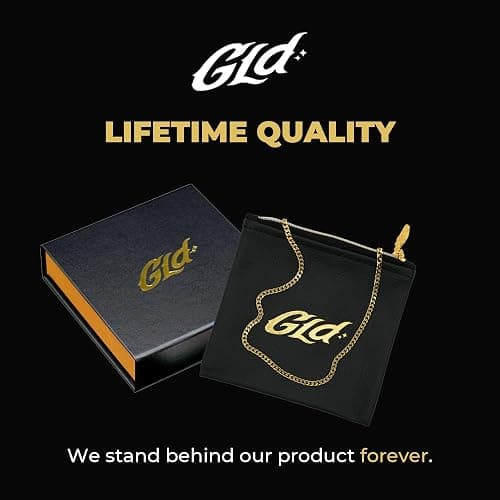 GLD Cuban Link Chain for Men and Women - Gold-Plated Micro Cuban Chain with Premium Storage Travel Pouch - Snatch-Proof Clasp, Sweat-Proof and Fade-Resistant - Lifetime Quality, Designed in Miami thumbnail 7